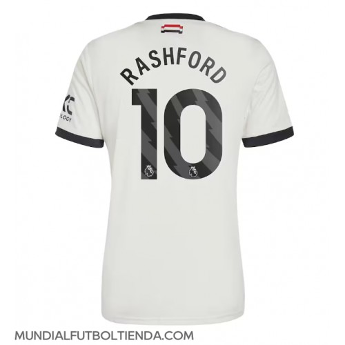 Camiseta Manchester United Marcus Rashford #10 Tercera Equipación Replica 2024-25 mangas cortas